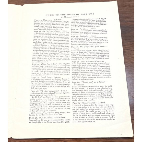 Art School Songs for School and Studio Sheet Music 1st Year Medium Low Voice - Picture 9 of 11